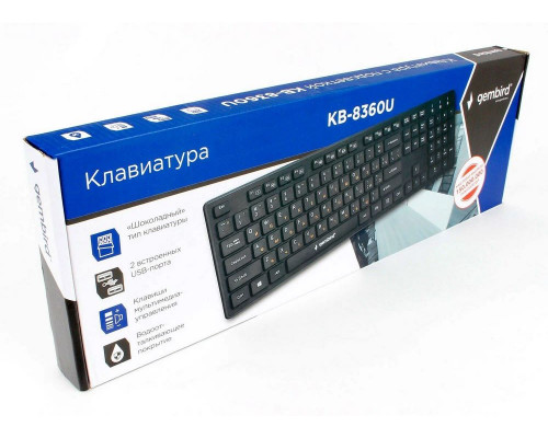 Клавиатура Gembird KB-8360U, черная