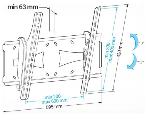 Кронштейн HOLDER PTS-4006 черный