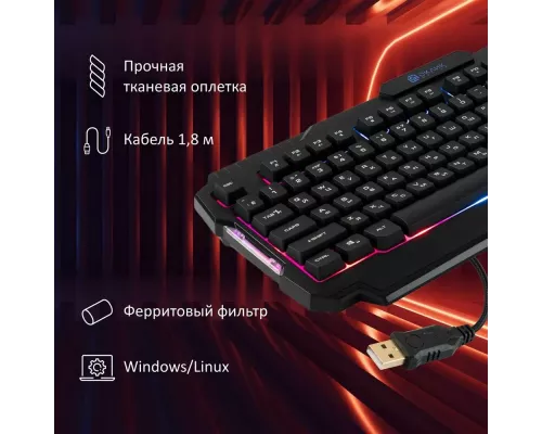 Клавиатура OKLICK 757G HW2 черный USB