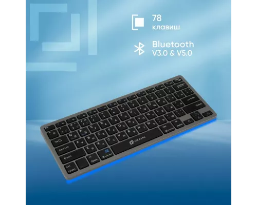 Клавиатура OKLICK 835S черный/серый