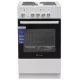 Кухонная плита DE LUXE 5004.18э белый (без крышки)