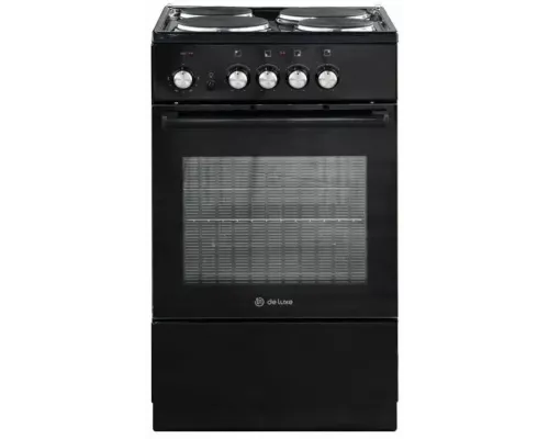 Кухонная плита DE LUXE 5004.18э белый (без крышки)