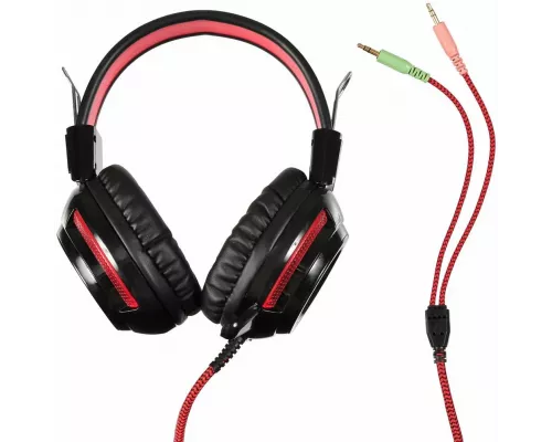 Наушники OKLICK HS-G300 черный/красный