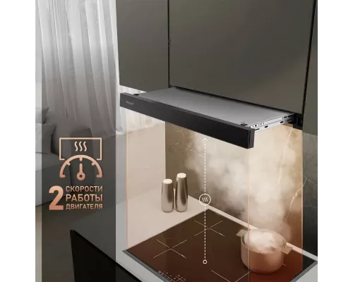 Встраиваемая вытяжка Weissgauff TEL 06 1M BL