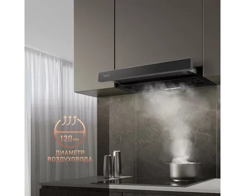 Встраиваемая вытяжка Weissgauff TEL 06 1M BL