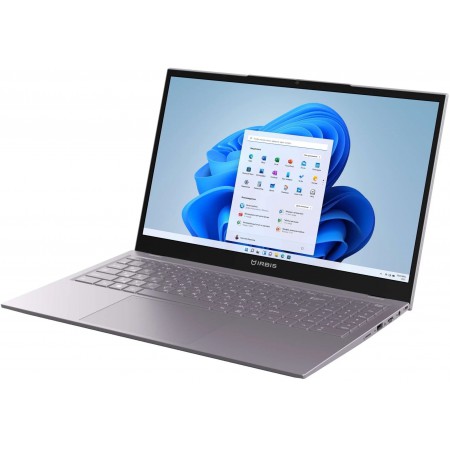 Ноутбук IRBIS 15NBP3505 15.6" Core i3-1215U, 15.6"LCD 1920*1080 IPS , 8GB sodimm PCDDR4 3200mhz+256GB NVEM SSD, AX wifi6,  Front camera: 2MP with cover, 5000mha battery, metal case, type-c charger, W11P