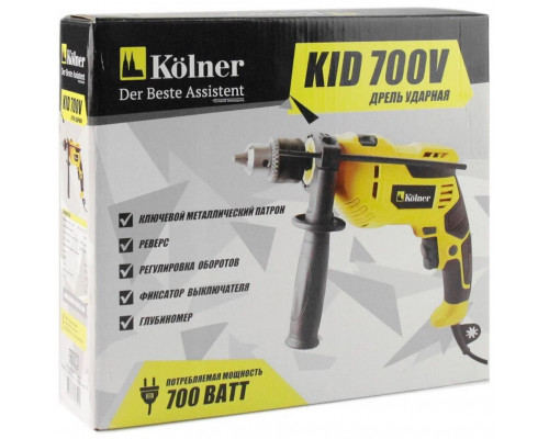 Дрель ударная KOLNER KID 700V