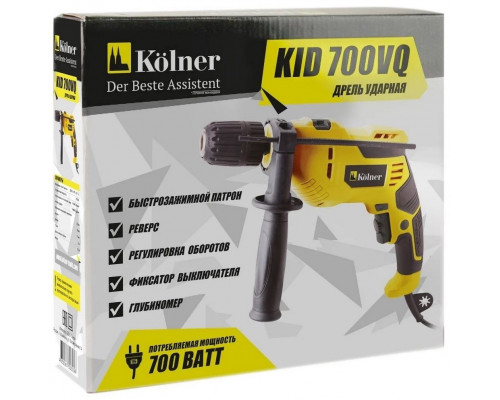 Дрель ударная KOLNER KID 700VQ