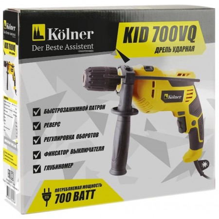 Дрель ударная KOLNER KID 700VQ