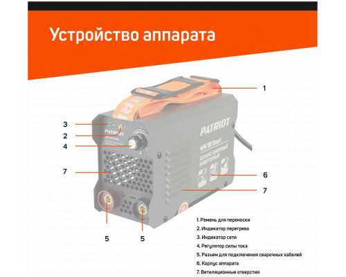 Сварочный аппарат Patriot WM 181 Smart MMA