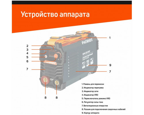 Сварочный аппарат Patriot WM 230DVC MMA