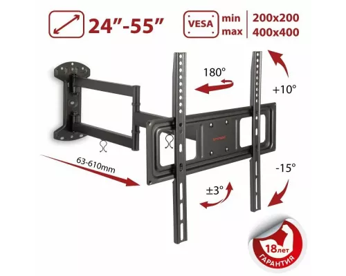 Кронштейн Arm media LCD-415 black