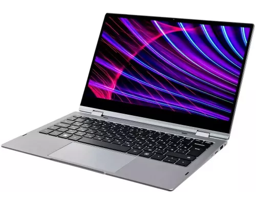 Ноутбук HIPER H1306O582DM SLIM 360 13.3"(FHD IPS)/Touch/Intel Core i5 1235U/8192Mb/256SSD/noDVD/Intel UHD Graphics/Cam/WiFi/38WHr/war 1y/1.26kg/Silver/DOS