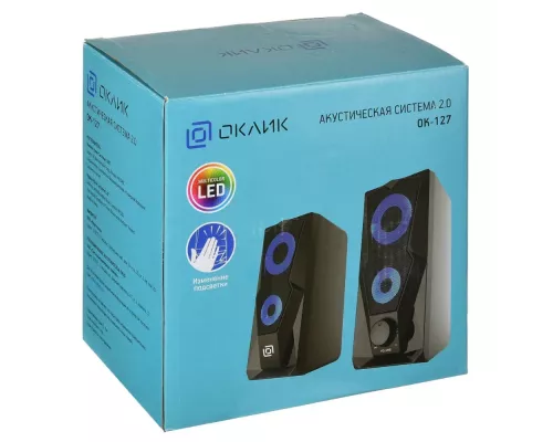 Акустическая система OKLICK OK-127 2.0 черный