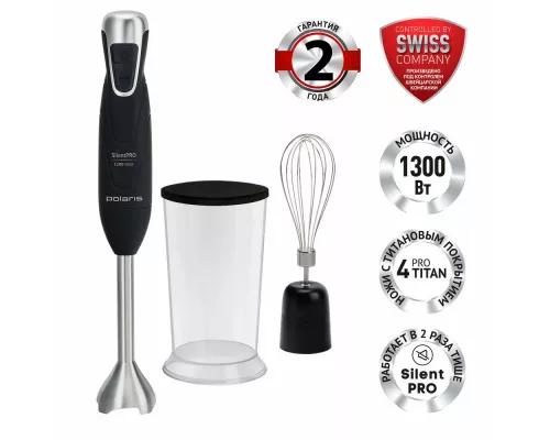 Блендер Polaris PHB 1379 Silent, Черный