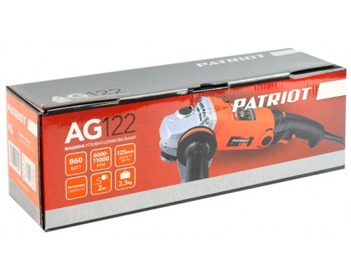 Углошлифовальная машина Patriot AG 122