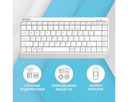 Клавиатура A4Tech Fstyler FBK11 белый/серый 