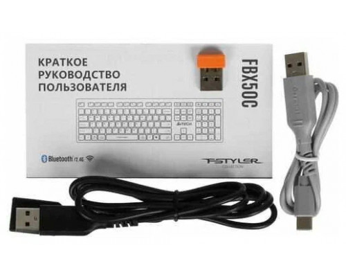 Клавиатура A4Tech Fstyler FBX50C белый