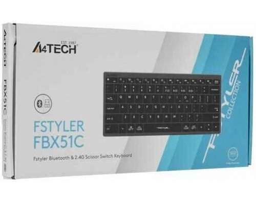 Клавиатура A4Tech Fstyler FBX51C серый 