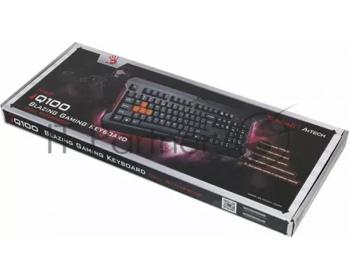 Клавиатура A4Tech Bloody Q100 черный USB Gamer