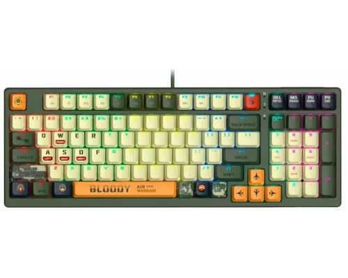 Клавиатура A4Tech Bloody S98 Aviator зеленый USB