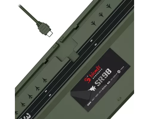 Клавиатура A4Tech Bloody S98 Aviator зеленый USB
