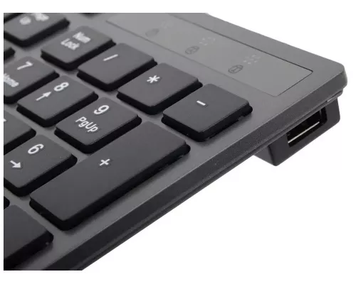 Клавиатура A4Tech KV-300H серый/черный USB slim