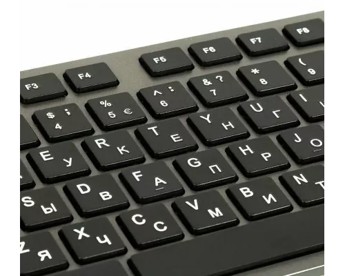 Клавиатура A4Tech KV-300H серый/черный USB slim