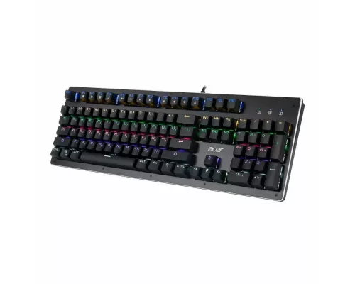 Клавиатура Acer OKW127 черный USB for gamer LED
