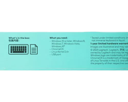 Клавиатура Logitech K120 черная