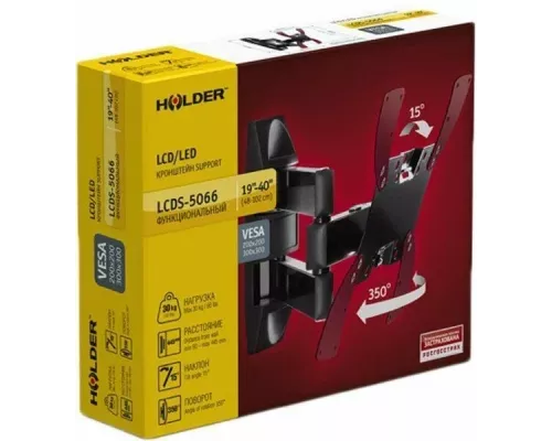 Кронштейн Holder LCDS-5066 черный глянец