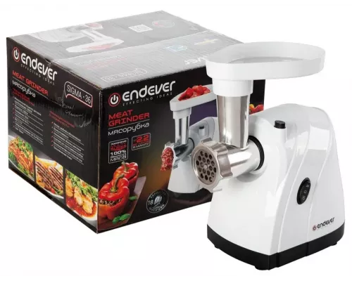 Мясорубка ENDEVER SIGMA 36 белый