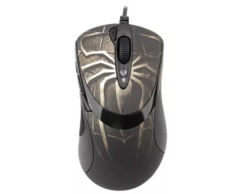 Мышь A4Tech XL-747H черный+корич USB