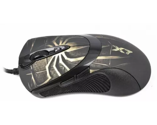 Мышь A4Tech XL-747H черный+корич USB
