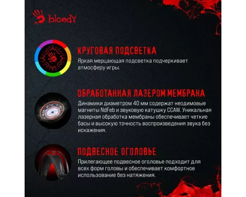 Наушники A4Tech Bloody J437 черный