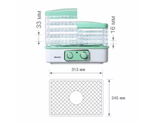 Сушилка для овощей и фруктов Blackton Bt FD1111 White-green