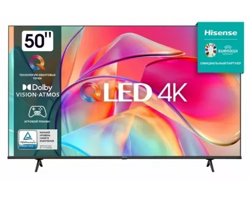 Телевизор Hisense 50E7KQ черный