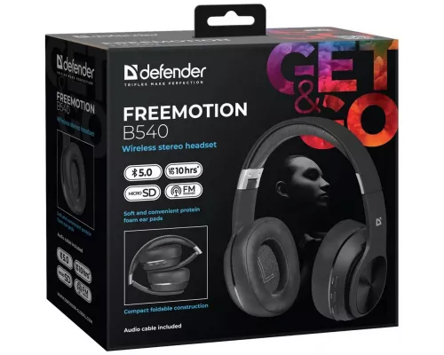 Беспроводные наушники Defender B540 BLACK