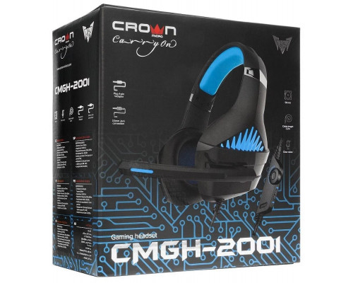 Гарнитура игровая CROWN CMGH-2001 Black&blue