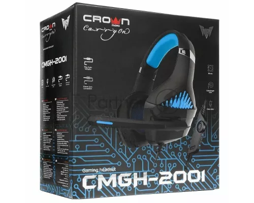 Наушники CROWN CMGH-2001 Black&blue