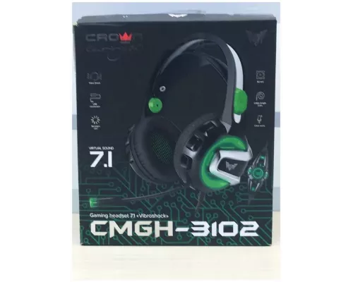 Наушники CROWN CMGH-3102 Black&green