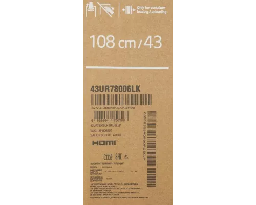 Телевизор LG 43UR78006LK