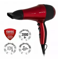 Фен Polaris PHD 2077i красный/черный