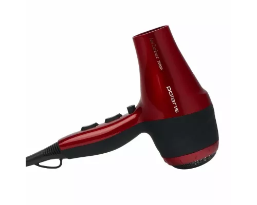 Фен Polaris PHD 2077i красный/черный