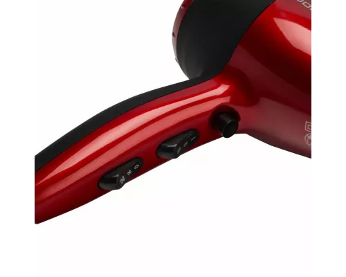 Фен Polaris PHD 2077i красный/черный