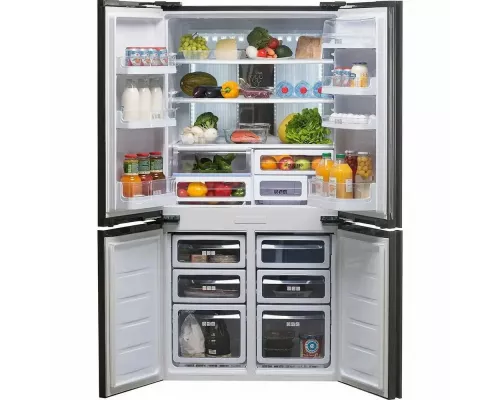 Холодильник SHARP SJ-FS97VBK черное стекло