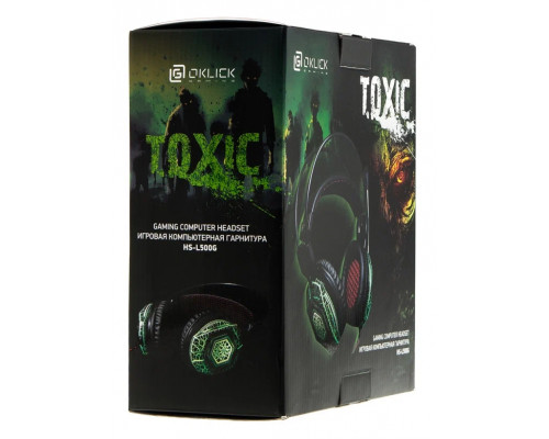 Наушники с микрофоном OKLICK HS-L500G TOXIC черный 