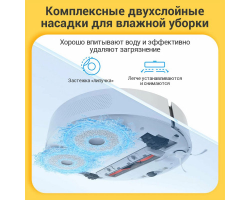 Пылесос-робот XIAOMI  Robot Vacuum S10+ EU белый