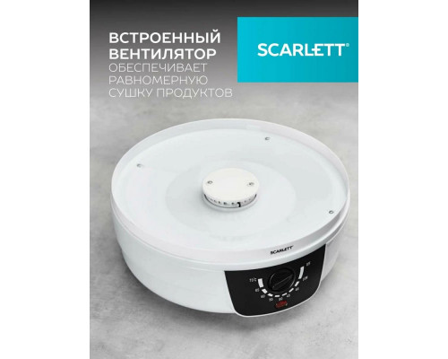 Сушилка для овощей и фруктов Scarlett SC-FD421004 белый Сушилка для овощей и фруктов Scarlett SC-FD421004 белый