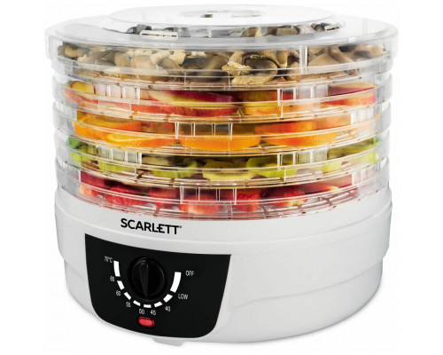 Сушилка для овощей и фруктов Scarlett SC-FD421004 белый Сушилка для овощей и фруктов Scarlett SC-FD421004 белый